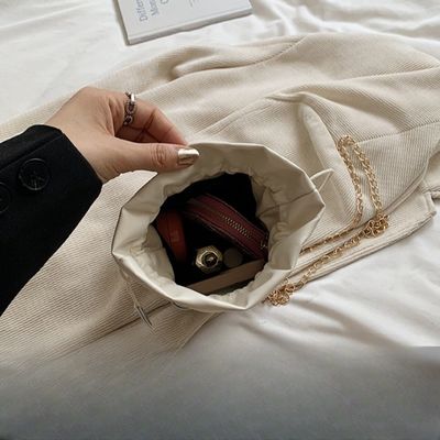 Летняя мода Конфеты цвет ведра с жемчужной цепочкой